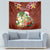 Hawaii Honu Mele Kalikimaka Tapestry Santa Tropical Flower Aloha Summer Red Version LT03 - Polynesian Pride