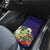 Hawaii Honu Mele Kalikimaka Car Mats Santa Tropical Flower Aloha Summer Blue Version LT03 - Polynesian Pride