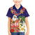 Hawaii Honu Mele Kalikimaka Family Matching Mermaid Dress and Hawaiian Shirt Santa Tropical Flower Aloha Summer Blue Version LT03 Son's Shirt Blue - Polynesian Pride