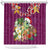 Hawaii Honu Mele Kalikimaka Shower Curtain Santa Tropical Flower Aloha Summer Pink Version LT03 Pink - Polynesian Pride