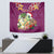 Hawaii Honu Mele Kalikimaka Tapestry Santa Tropical Flower Aloha Summer Pink Version LT03 - Polynesian Pride