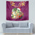 Hawaii Honu Mele Kalikimaka Tapestry Santa Tropical Flower Aloha Summer Pink Version LT03 - Polynesian Pride