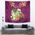 Hawaii Honu Mele Kalikimaka Tapestry Santa Tropical Flower Aloha Summer Pink Version LT03 - Polynesian Pride