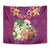 Hawaii Honu Mele Kalikimaka Tapestry Santa Tropical Flower Aloha Summer Pink Version LT03 - Polynesian Pride