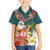 Hawaii Honu Mele Kalikimaka Hawaiian Shirt Santa Tropical Flower Aloha Summer Turquoise Version LT03 - Polynesian Pride