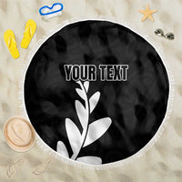 Personalised New Zealand Canoeing Special Jersey Beach Blanket LT03 One Size 150cm Black - Polynesian Pride
