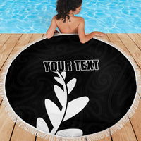 Personalised New Zealand Canoeing Special Jersey Beach Blanket LT03 - Polynesian Pride