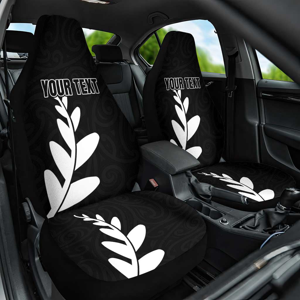 Personalised New Zealand Canoeing Special Jersey Car Seat Cover LT03 One Size Black - Polynesian Pride