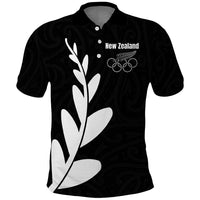 Personalised New Zealand Canoeing Special Jersey Polo Shirt LT03 Black - Polynesian Pride