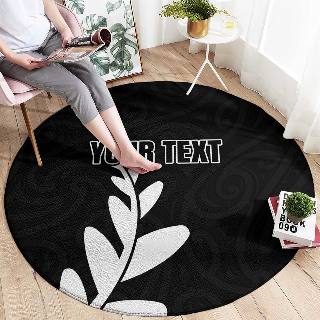 Personalised New Zealand Canoeing Special Jersey Round Carpet LT03 - Polynesian Pride
