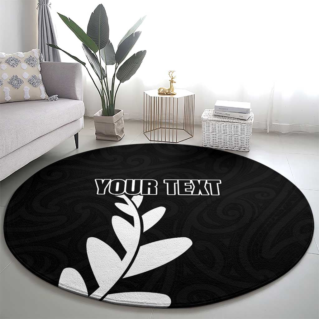 Personalised New Zealand Canoeing Special Jersey Round Carpet LT03 - Polynesian Pride