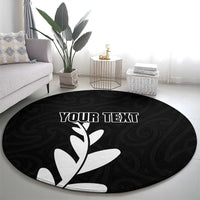 Personalised New Zealand Canoeing Special Jersey Round Carpet LT03 - Polynesian Pride