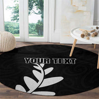 Personalised New Zealand Canoeing Special Jersey Round Carpet LT03 - Polynesian Pride