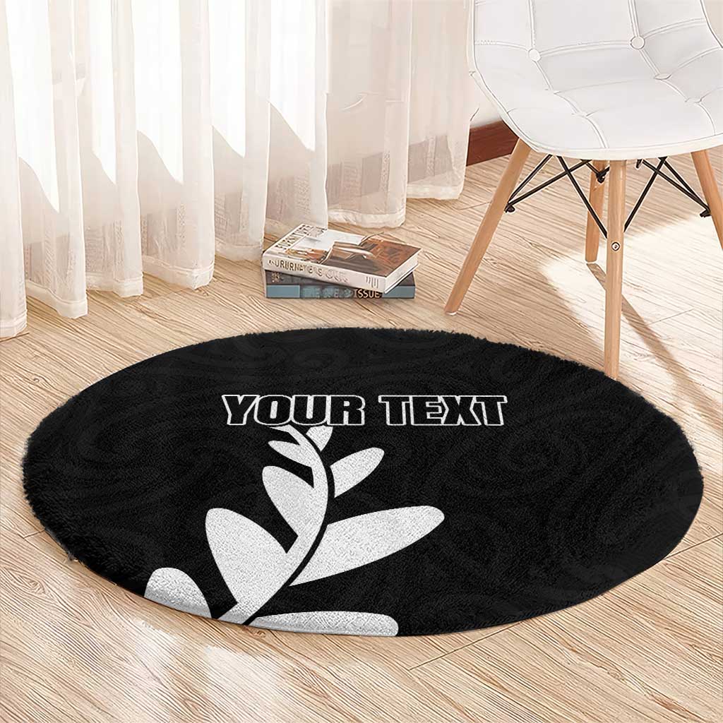 Personalised New Zealand Canoeing Special Jersey Round Carpet LT03 - Polynesian Pride