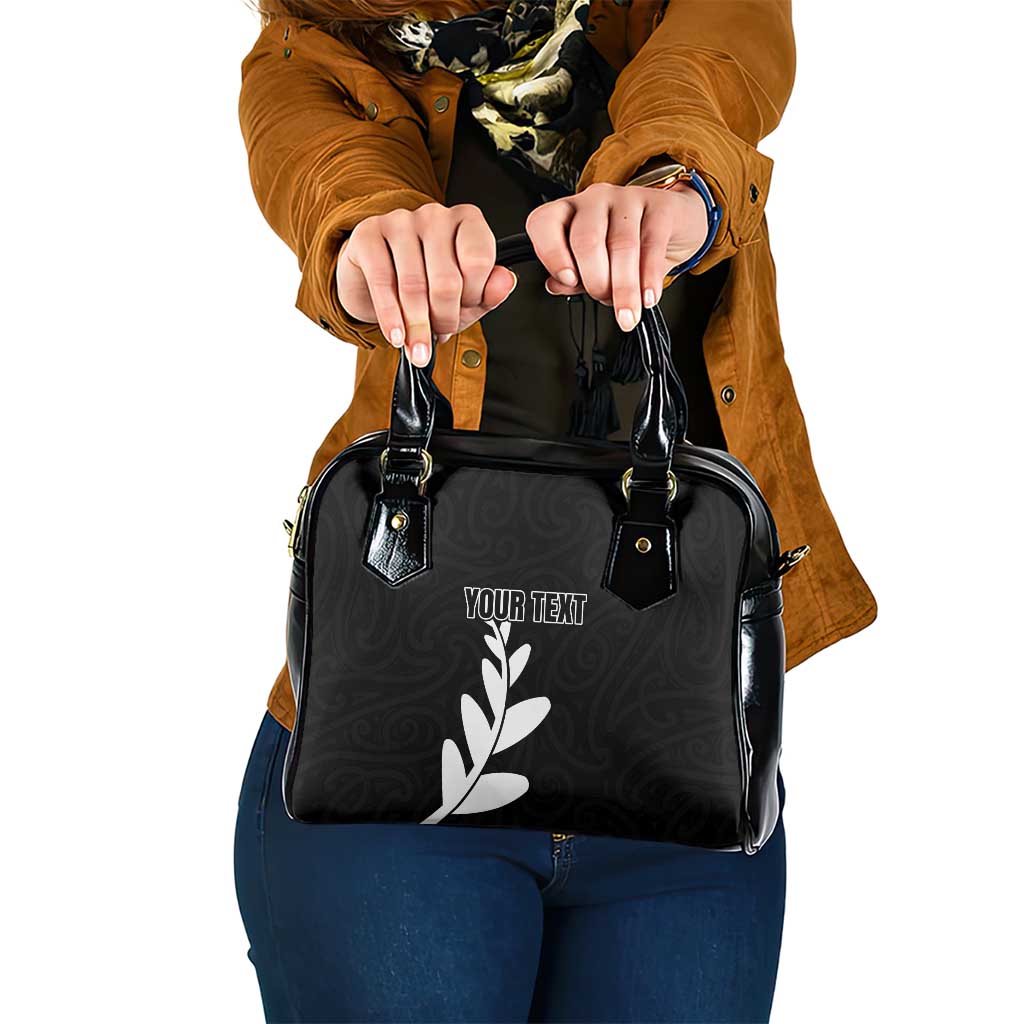 Personalised New Zealand Canoeing Special Jersey Shoulder Handbag LT03 One Size Black - Polynesian Pride