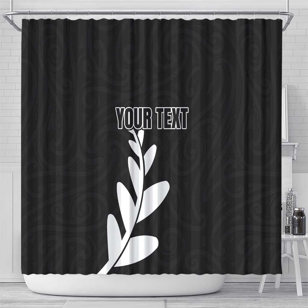 Personalised New Zealand Canoeing Special Jersey Shower Curtain LT03 - Polynesian Pride