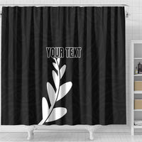 Personalised New Zealand Canoeing Special Jersey Shower Curtain LT03 - Polynesian Pride