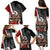 New Zealand Te Matatini Family Matching Puletasi and Hawaiian Shirt Kapa Haka and Silver Fern - Maori Art Pattern