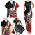 New Zealand Te Matatini Family Matching Tank Maxi Dress and Hawaiian Shirt Kapa Haka and Silver Fern - Maori Art Pattern