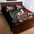 New Zealand Te Matatini Quilt Bed Set Kapa Haka and Silver Fern - Maori Art Pattern