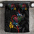 New Zealand Tui Birds Love Couple Bedding Set The Heart of Silver Fern Leaves and Maori Tattoo Pattern