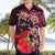 Pasifika Festival Hawaiian Shirt Plumeria Turtles with Hibiscus - Polynesian Art Tattoo Pink Color