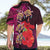 Pasifika Festival Hawaiian Shirt Plumeria Turtles with Hibiscus - Polynesian Art Tattoo Pink Color