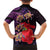 Pasifika Festival Family Matching Short Sleeve Bodycon Dress and Hawaiian Shirt Plumeria Turtles with Hibiscus - Polynesian Art Tattoo Purple Color