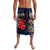 Pasifika Festival Lavalava Plumeria Turtles with Hibiscus - Polynesian Art Tattoo Dark Navy Color