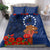 Cook Islands ANZAC Day Bedding Set Soldier Paying Respect We Shall Remember Them LT03 - Polynesian Pride
