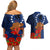 Cook Island ANZAC Day Couples Matching Off Shoulder Short Dress and Hawaiian Shirt Soldier Paying Respect We Shall Remember Them LT03 - Polynesian Pride