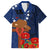 Cook Island ANZAC Day Family Matching Long Sleeve Bodycon Dress and Hawaiian Shirt Soldier Paying Respect We Shall Remember Them LT03 Dad's Shirt - Short Sleeve Blue - Polynesian Pride