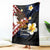 American Samoa Flag Day Blanket Polynesian Tatau Art and Plumeria