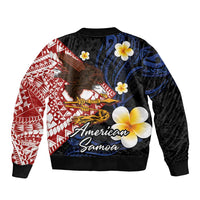 American Samoa Flag Day Bomber Jacket Polynesian Tatau Art and Plumeria LT03 - Polynesian Pride