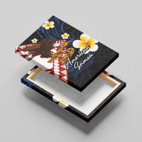 American Samoa Flag Day Canvas Wall Art Polynesian Tatau Art and Plumeria LT03 - Polynesian Pride