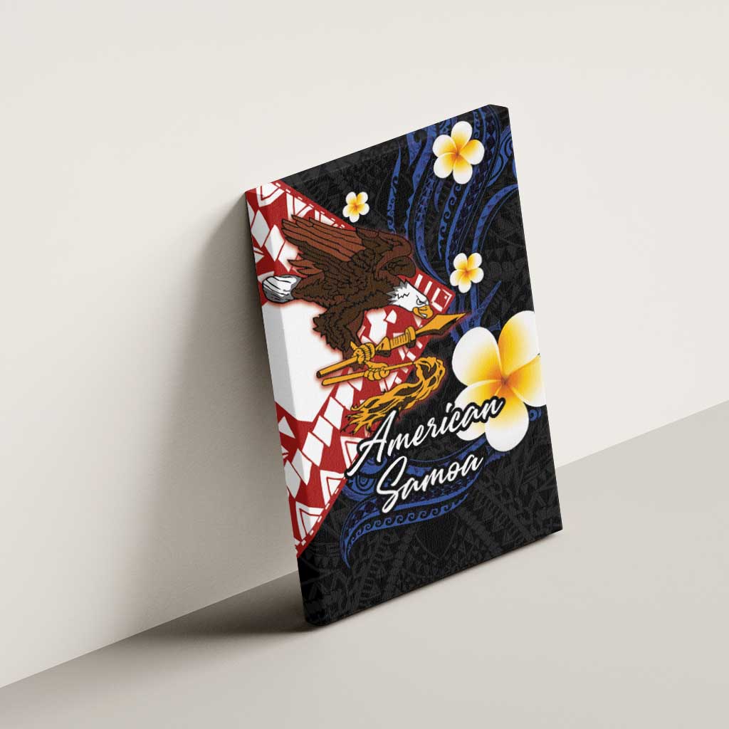 American Samoa Flag Day Canvas Wall Art Polynesian Tatau Art and Plumeria LT03 - Polynesian Pride