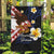 American Samoa Flag Day Garden Flag Polynesian Tatau Art and Plumeria