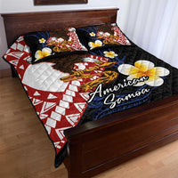 American Samoa Flag Day Quilt Bed Set Polynesian Tatau Art and Plumeria LT03 - Polynesian Pride