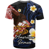 American Samoa Flag Day T Shirt Polynesian Tatau Art and Plumeria LT03 - Polynesian Pride