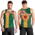 Manuʻa Islands Men Tank Top Polynesian Style with Rooster Tattoo and Tropical Plants