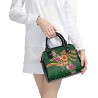 Personalised Manuʻa Islands Shoulder Handbag Polynesian Art Tattoo Style and Tropical Plants LT03 - Polynesian Pride