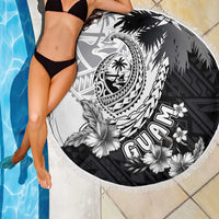 Hafa Adai Guam Beach Blanket Polynesian Palm Tree Tattoo Hibiscus and Plumeria Art LT03 - Polynesian Pride