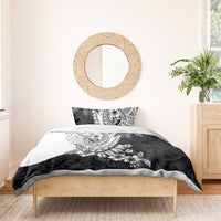 Hafa Adai Guam Bedding Set Polynesian Palm Tree Tattoo Hibiscus and Plumeria Art LT03 - Polynesian Pride