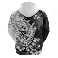 Hafa Adai Guam Hoodie Polynesian Palm Tree Tattoo Hibiscus and Plumeria Art LT03 - Polynesian Pride
