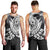 Hafa Adai Guam Men Tank Top Polynesian Palm Tree Tattoo Hibiscus and Plumeria Art