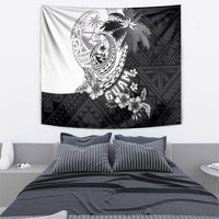 Hafa Adai Guam Tapestry Polynesian Palm Tree Tattoo Hibiscus and Plumeria Art LT03 - Polynesian Pride