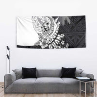 Hafa Adai Guam Tapestry Polynesian Palm Tree Tattoo Hibiscus and Plumeria Art LT03 - Polynesian Pride