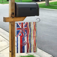 Hawaiian Sea Animals Garden Flag with Lei and Flag Style LT03 - Polynesian Pride