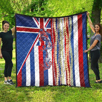 Hawaiian Sea Animals Quilt with Lei and Flag Style LT03 - Polynesian Pride
