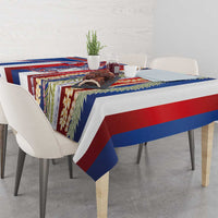 Hawaiian Sea Animals Tablecloth with Lei and Flag Style LT03 - Polynesian Pride